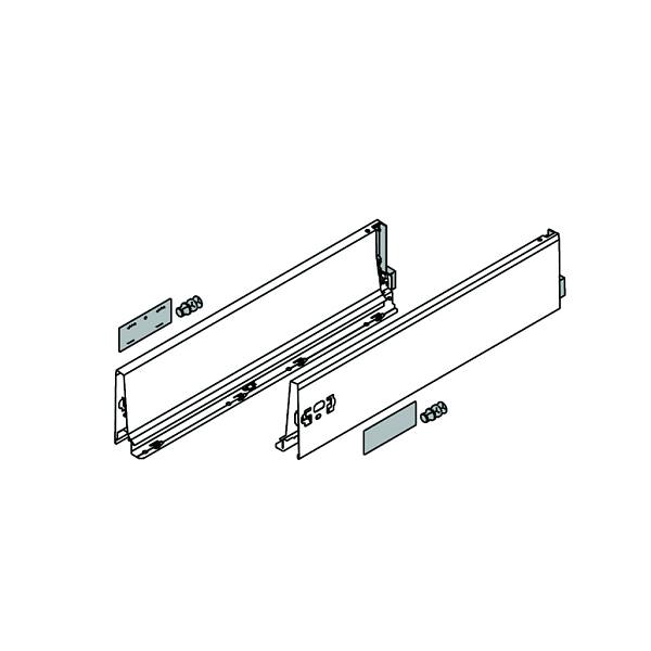 BLUM 378K3502SA bočnice Antaro 350 šedá P+L