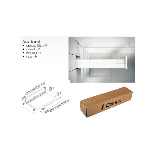 BLUM sada Antaro M 650 mm/65 kg, Blumotion/TOB, šedá R9006