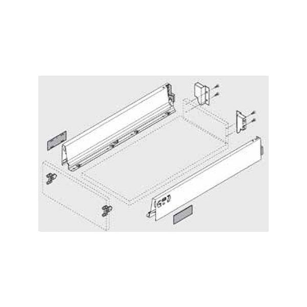 BLUM sada Antaro M 450 mm/30 kg, Blumotion/TOB, šedá R9006