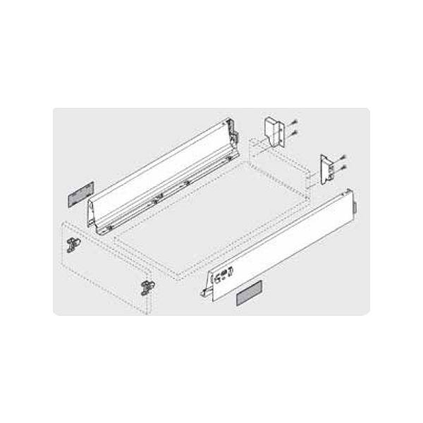 BLUM sada Antaro M 500 mm/30 kg, Blumotion/TOB, bílá SW