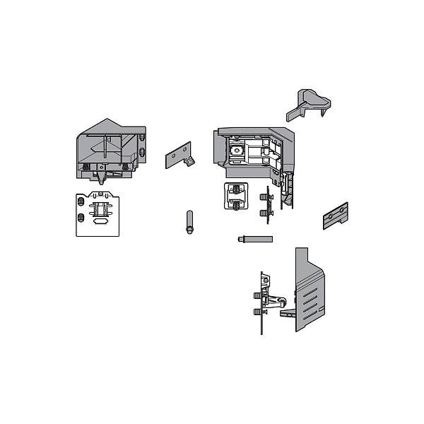 BLUM Z33M00E0A6 Space Corner Antaro M syncromotion šedé