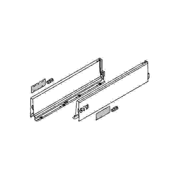 BLUM 378K3502SA bočnice Antaro 350 šedá P+L