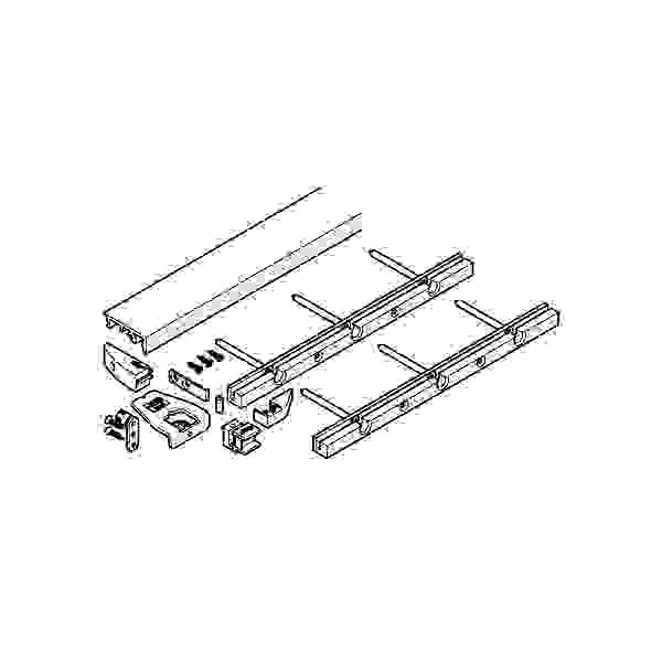 HAWA 24004 Folding Concepta 25 spodní profil 1300mm stříbrná