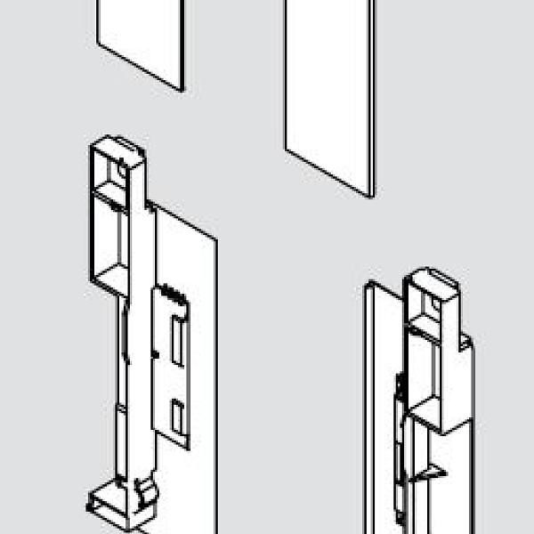 BLUM ZI7.2CS0 čelní příchyt Legrabox C bílý