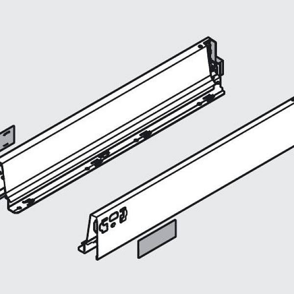 BLUM 378M6502SA bočnice Antaro 650 šedá P+L