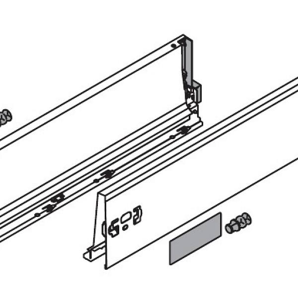 BLUM 378K5002SA bočnice Antaro 500 bílá P+L