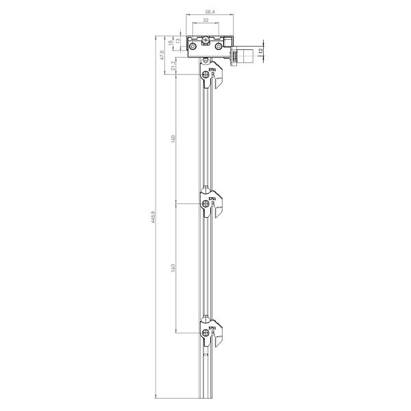 LEHMANN Tyč SVS ELEVON Typ 6 (0+3 výška 483 mm)