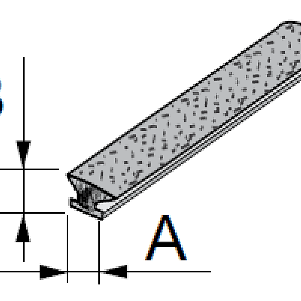 SEVROLL 20021-BL dorazový kartáč zásuvný 4,8x6mm šedý