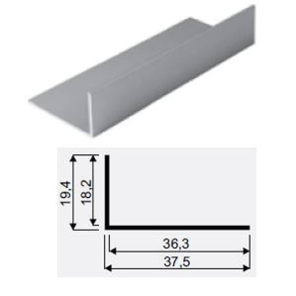 SEVROLL 02455 úhelník 18x36mm 3m stříbrná