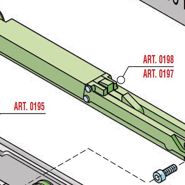 SISCO Silent tlumič posuvné interiérové dveře 40kg