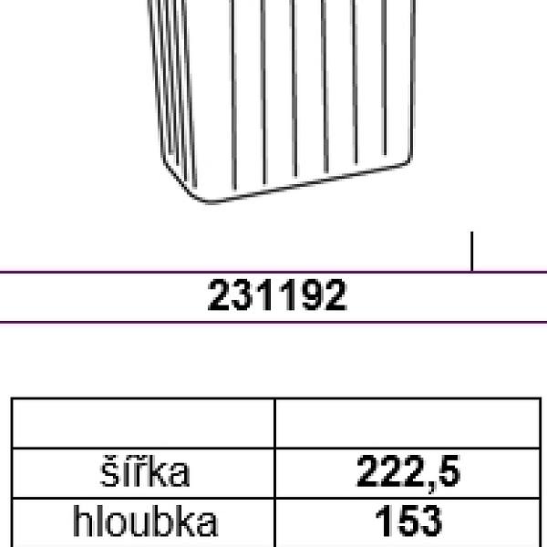 GOLLINUCCI Náhradní koš pro Sistema 900 a Linea 580 7,5 l