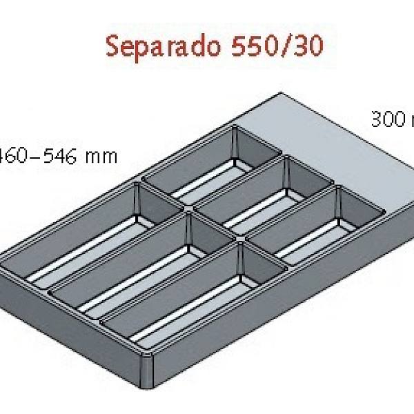 Příborník Separado 546x300x2,8 mm stříbrný