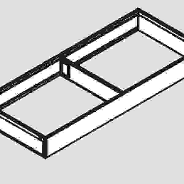 BLUM ZC7S450RS1 Ambia Line rámeček 100/450mm šedý