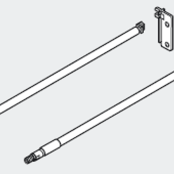 BLUM ZRE.471S.ID reling 500mm šedá šedý