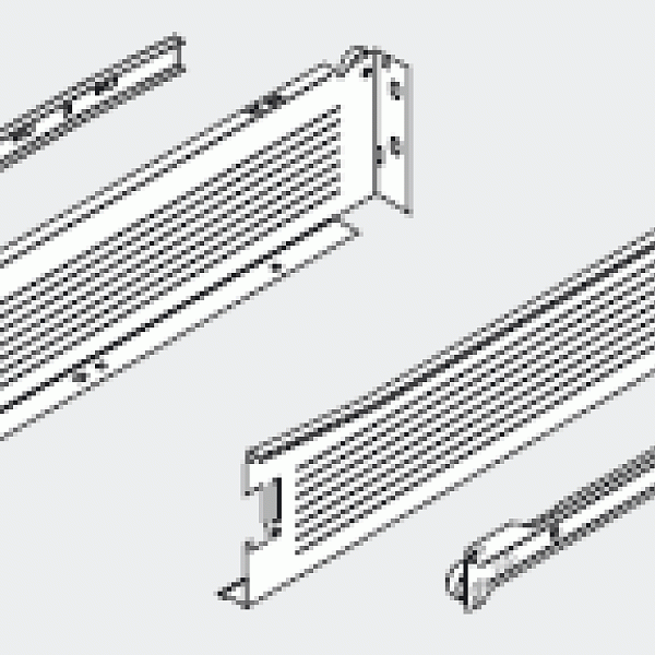 BLUM 320M5500C15 Metabox 86/550mm R901 bílý