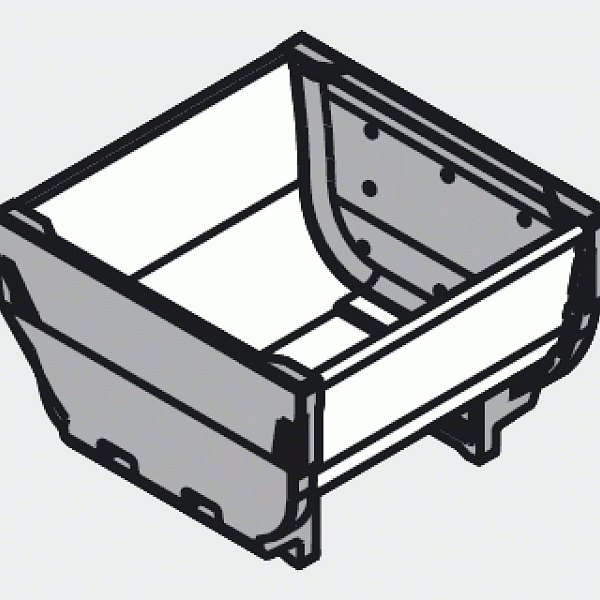 BLUM ZSI.010SI miska 88x88mm nerez