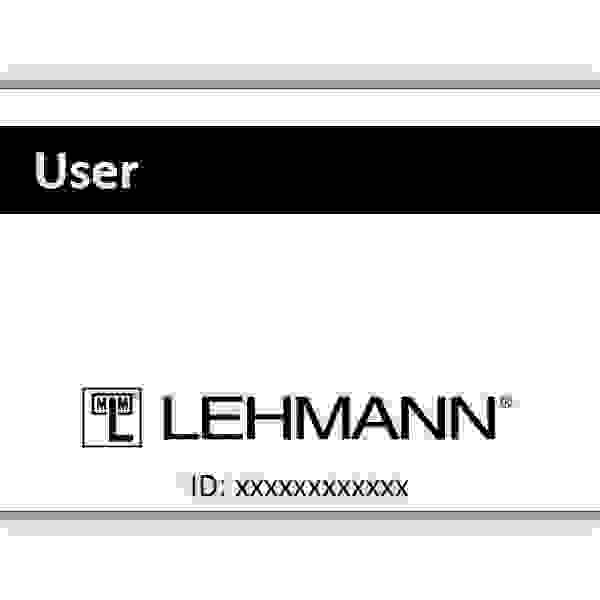 LEHMANN Uživatelská karta pro elektronické zámky Lehmann RFID Mifare® locks