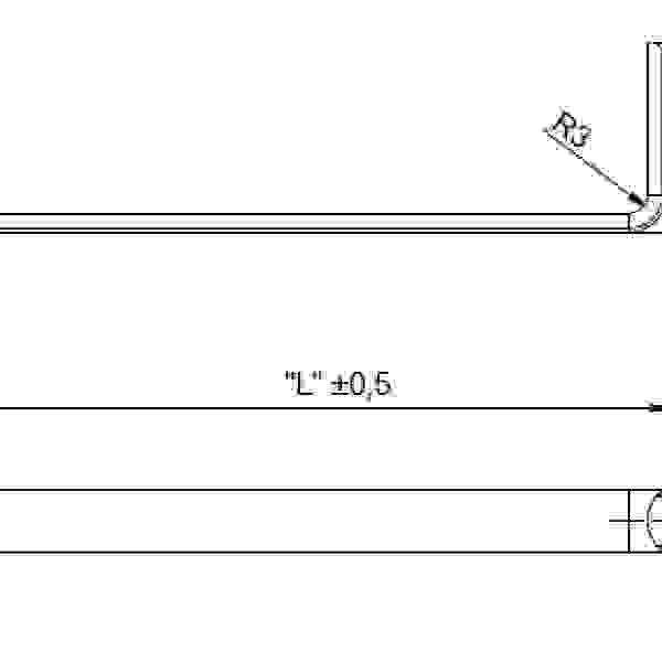 LEHMANN Tyč zámku 292 pro kartotéky vnitřní šířky 762 mm