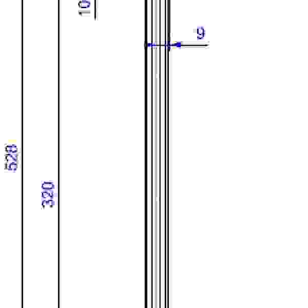 LEHMANN Tyč SVS3 Typ 5 (1+2 výška 544 mm)