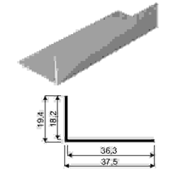 SEVROLL 02455 úhelník 18x36mm 3m stříbrná