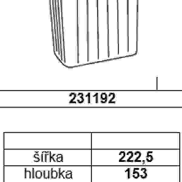 GOLLINUCCI Náhradní koš pro Sistema 900 a Linea 580 7,5 l