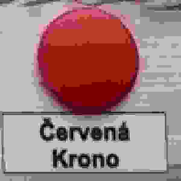 Krytka konfirmátu červená krono