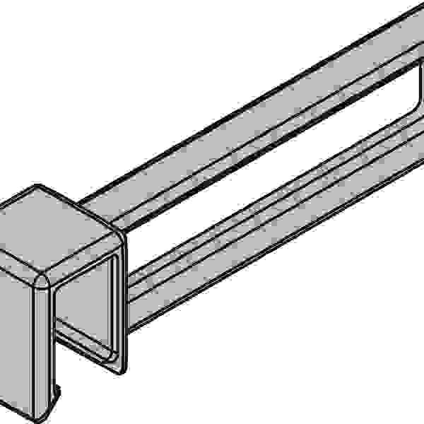 BLUM ZC7U10F0 Ambia-line podél. dělení pro příč. reling LBX pure karb.černá CS-M