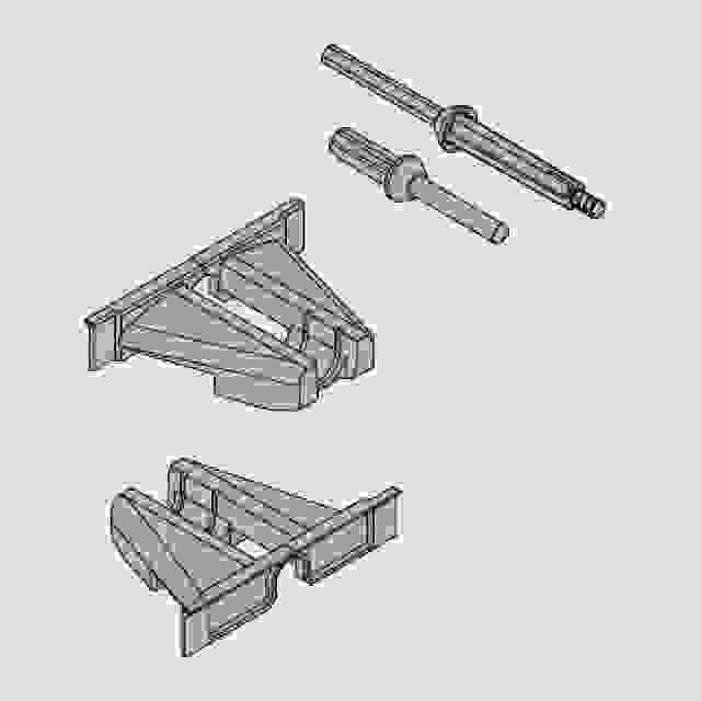 BLUM T57.7400 pastorky Movento-Legrabox Tip-on