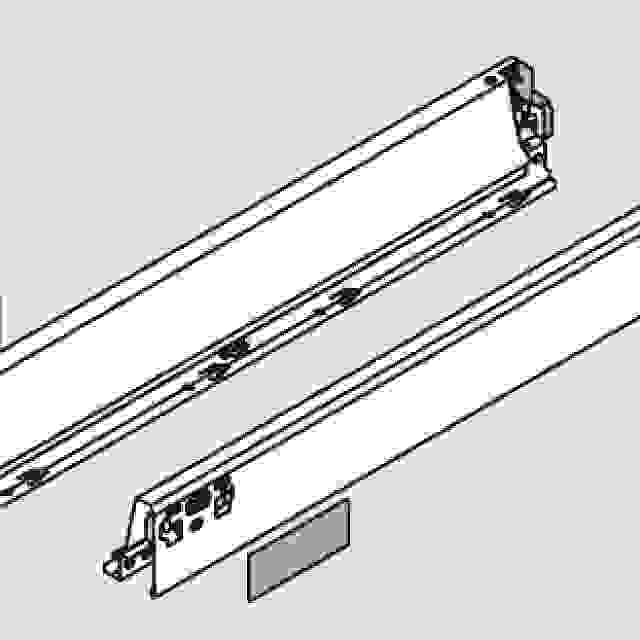 BLUM 378N4502SA bočnice Antaro 450 šedá P+L