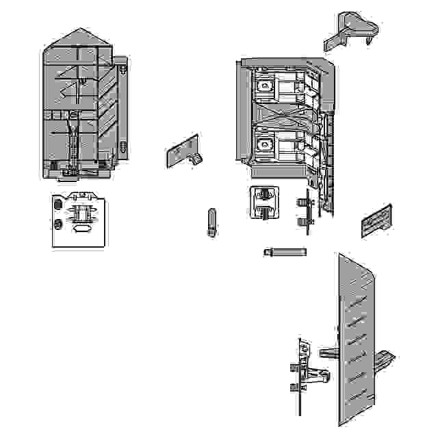 BLUM Z33D00E0A6 Space Corner Antaro D syncromotion bílé