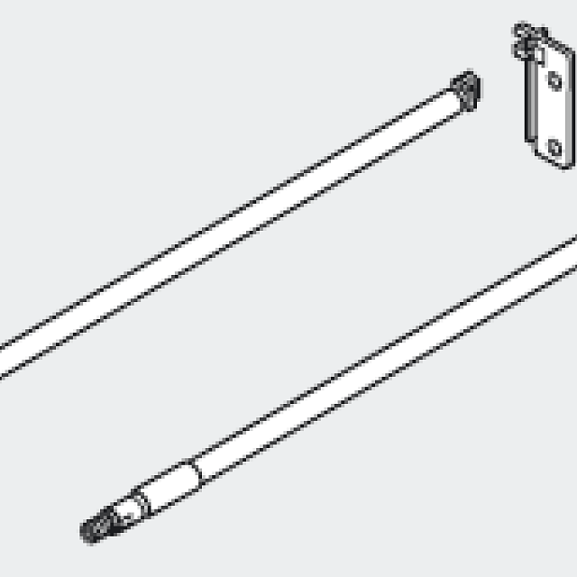 BLUM ZRE.471S.ID reling 500mm šedá šedý