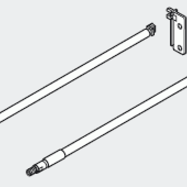 BLUM ZRE.371S.ID reling 400mm bílý