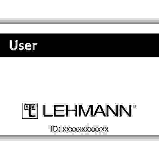 LEHMANN Uživatelská karta pro elektronické zámky Lehmann RFID Mifare® locks