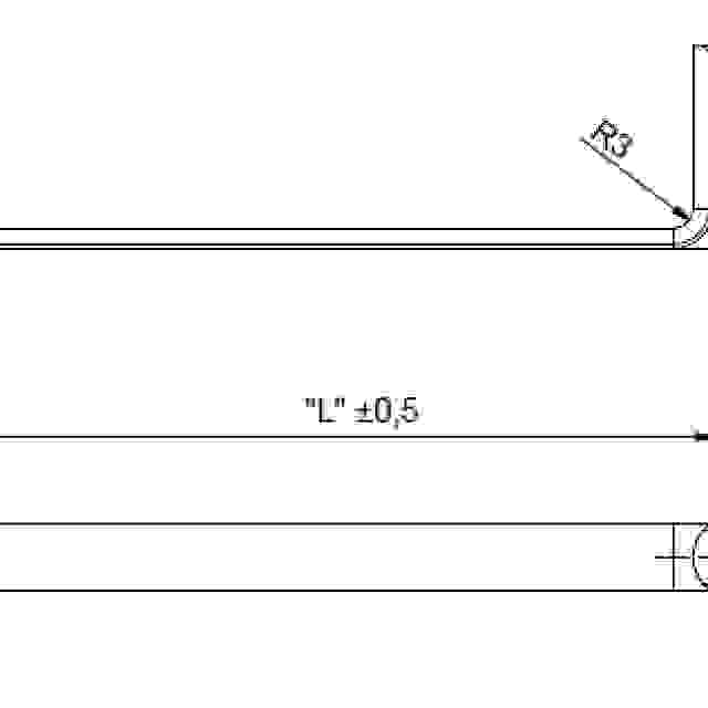 LEHMANN Tyč zámku 292 pro kartotéky vnitřní šířky 762 mm