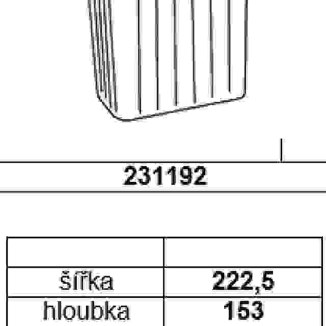 GOLLINUCCI Náhradní koš pro Sistema 900 a Linea 580 7,5 l