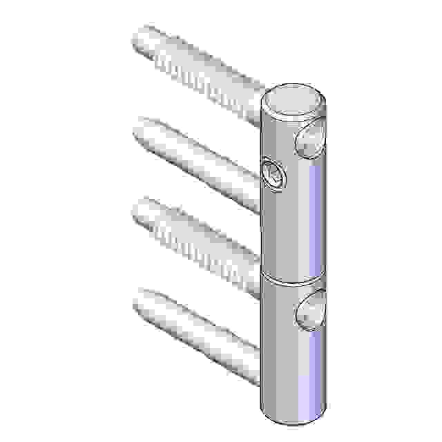 Dveřní závěs SZ 82 průměr 16mm zinek bílý