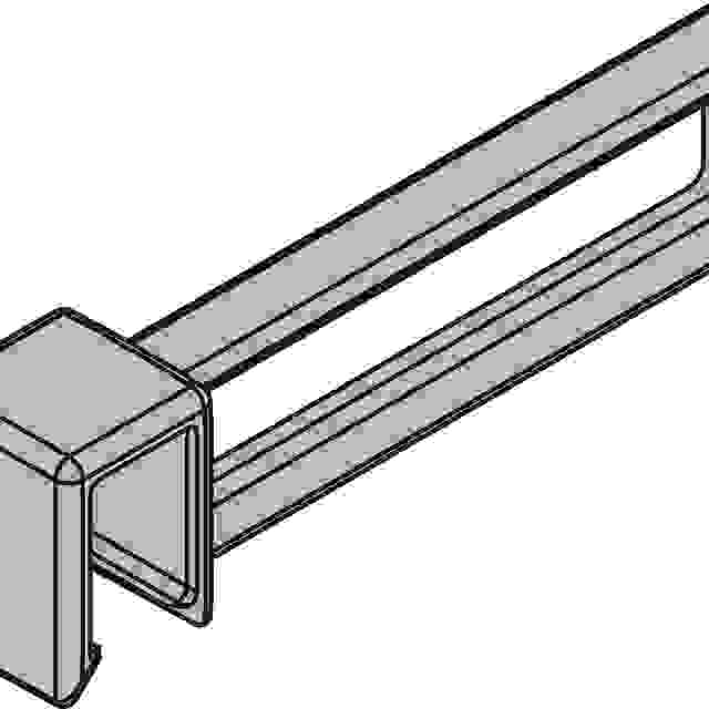 BLUM ZC7U10F0 Ambia-line podél. dělení pro příč. reling LBX pure karb.černá CS-M